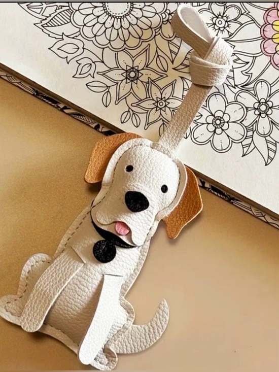 Accessories - Yellow Labrador dog bag charm